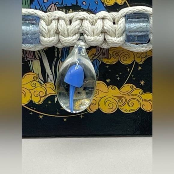 Blue Mushroom Hemp Bracelet, Blue/Tan, OS, NWT, For Bundles Only - Picture 4 of 5